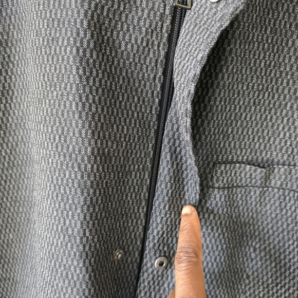 $139 Alfani Long Sports Coat Sz L Women Black Boulder  Zip Snap Buttons Jacket - Picture 7 of 11